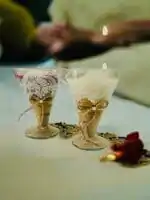 Valentine gift rose martini soy candles_kanacreations