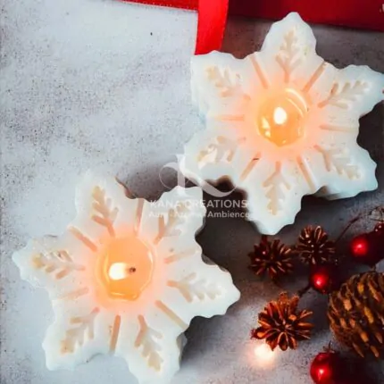 Sparkling Snowflake soy candle_kanacreations