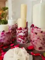 Fresh rose petal soy candles_kanacreations
