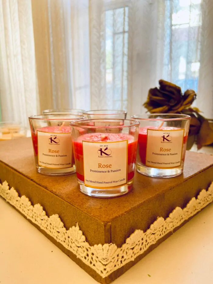 Rose_daily scented soy candle_kanacreations