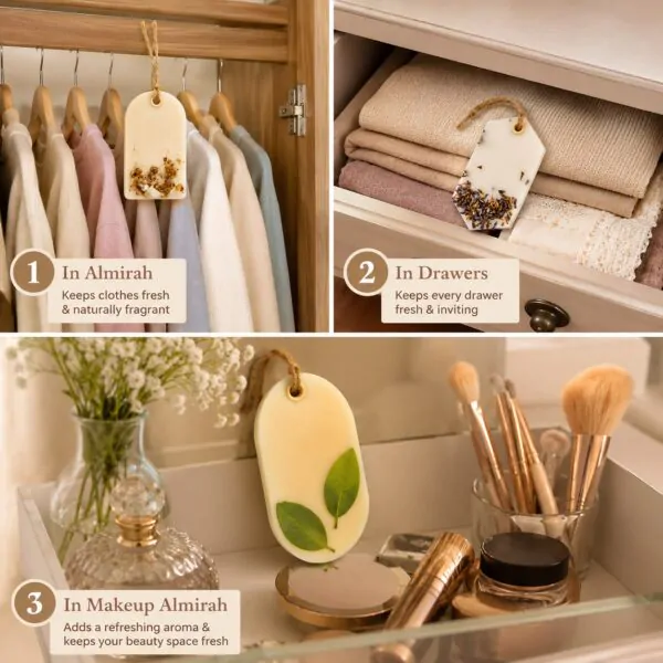 Assorted wax sachets for wardrobe | Kana Creations