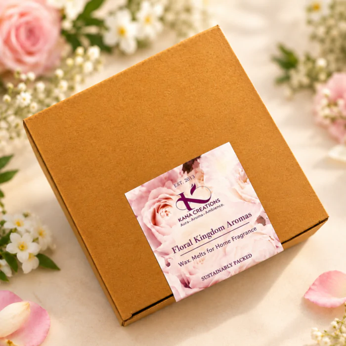 Combo - set of 4 aroma floral kingdom wax melts kana creations box