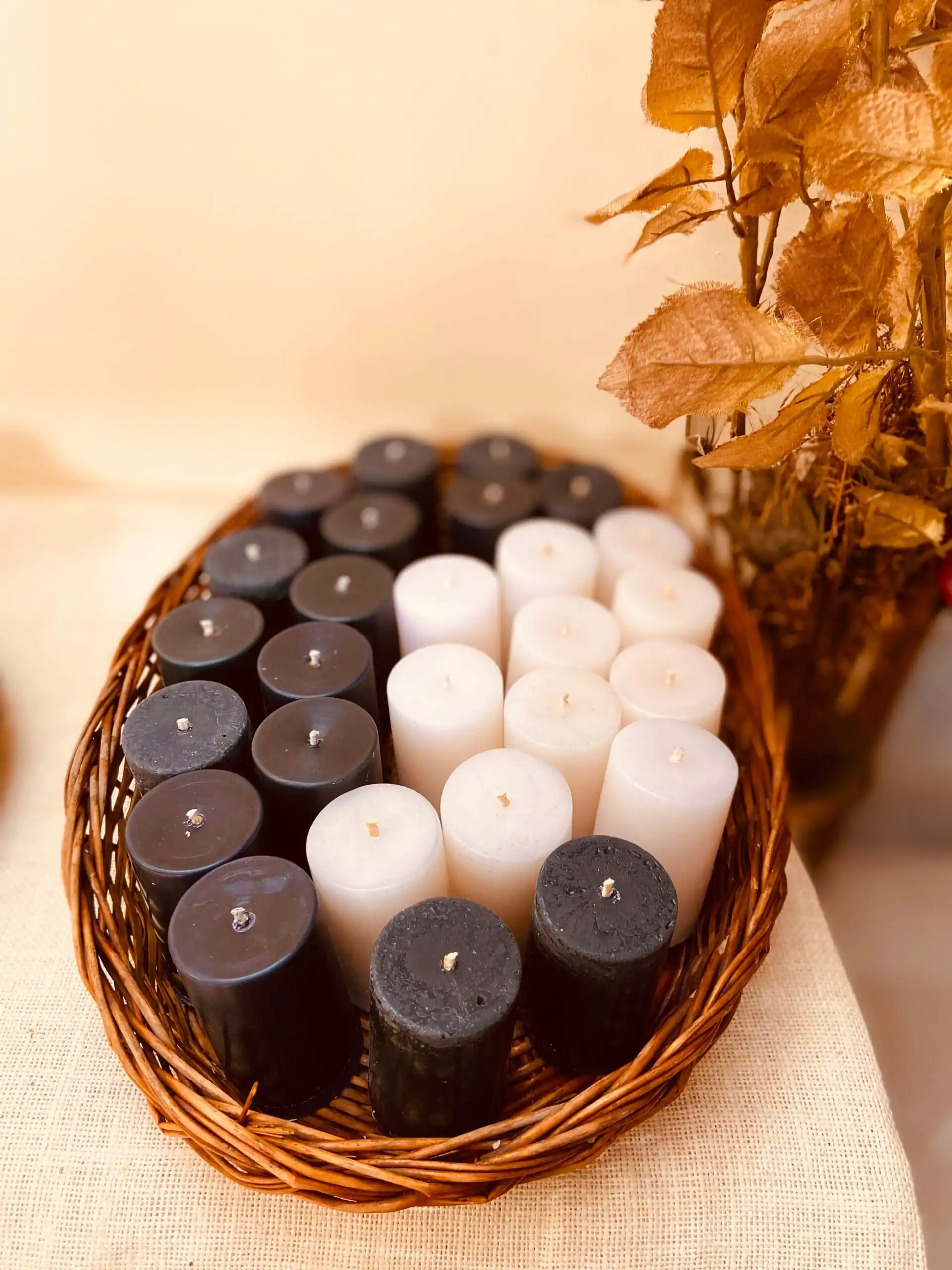 Color Therapy Pillar healing candle_kanacreations Color Therapy Pillar healing candle_kanacreations