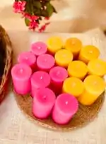 Color Therapy Pillar healing candle_kanacreations