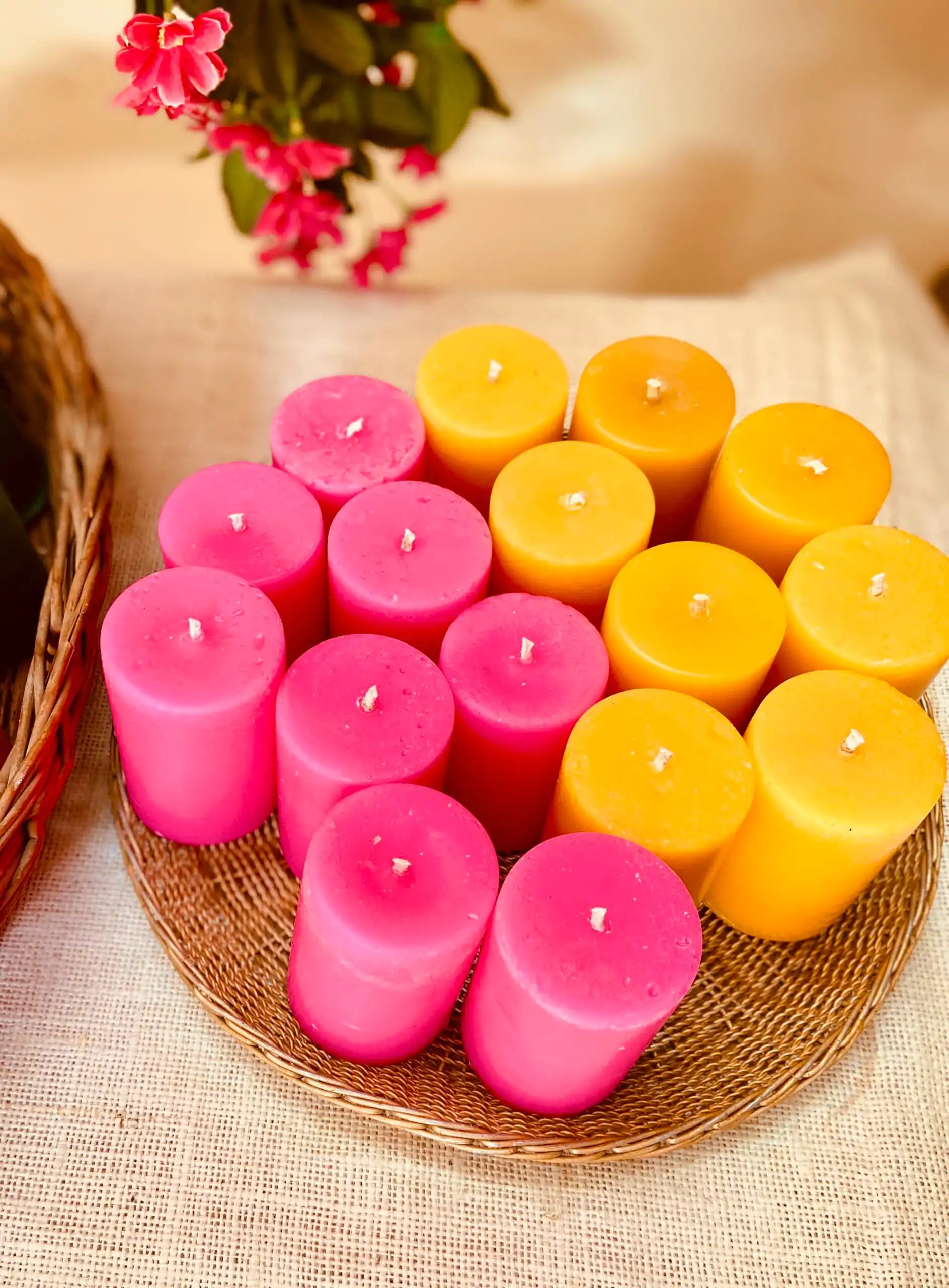 Color Therapy Pillar healing candle_kanacreations Color Therapy Pillar healing candle_kanacreations