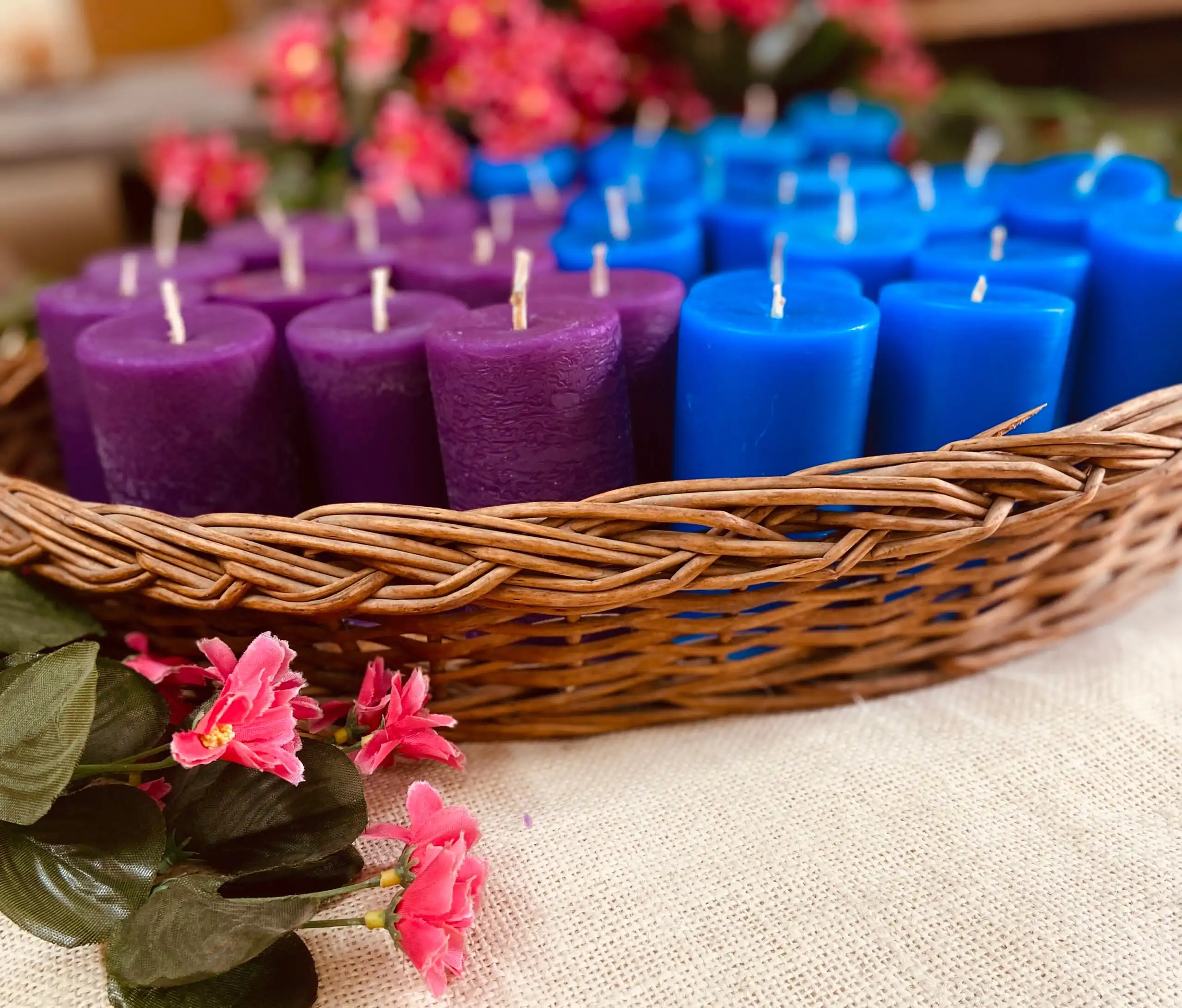 color pillar candles Color Therapy Healing Soy Candles - Image 1