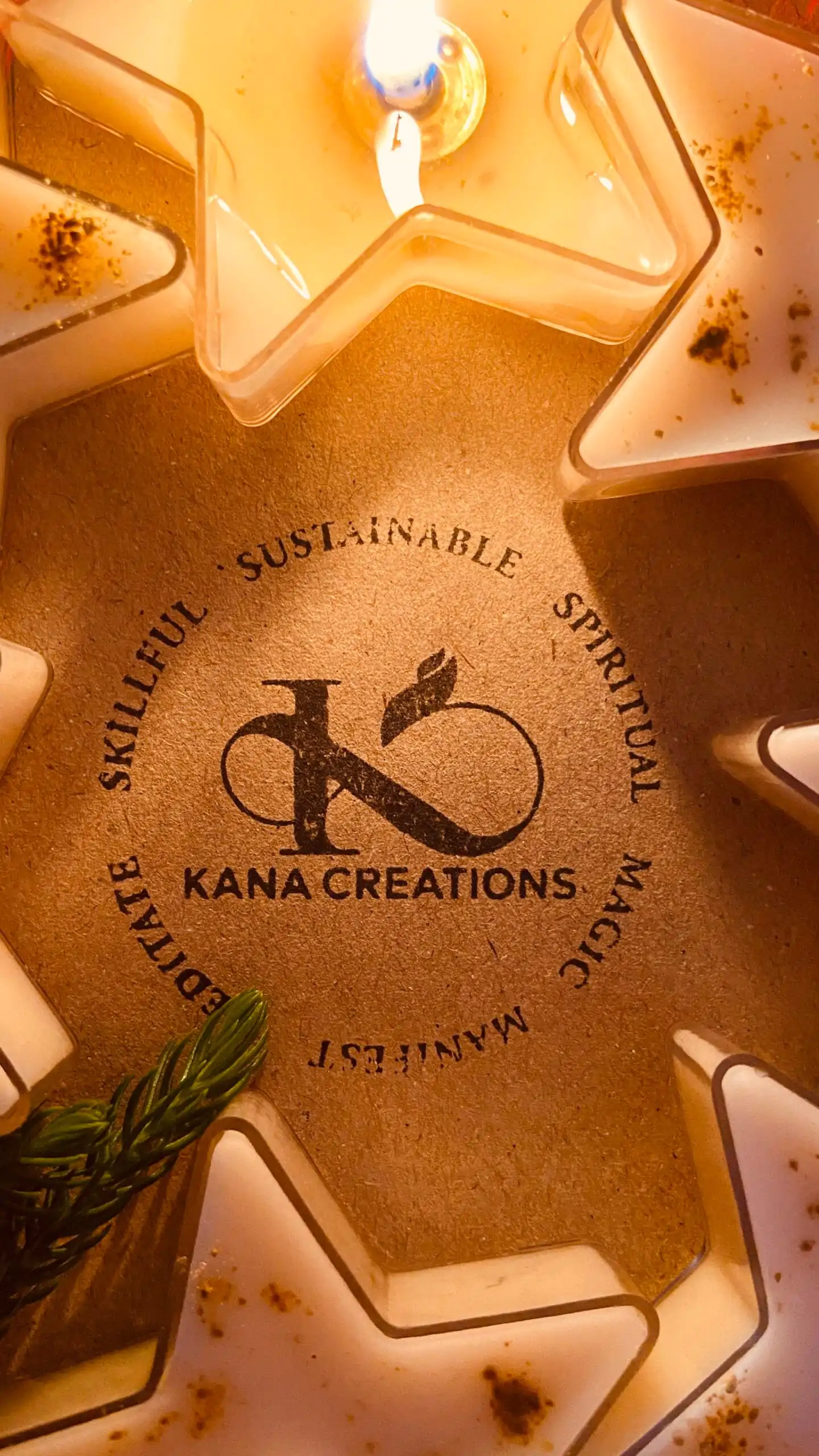 Away in Manger Star Soy T Light Candles - Image 2