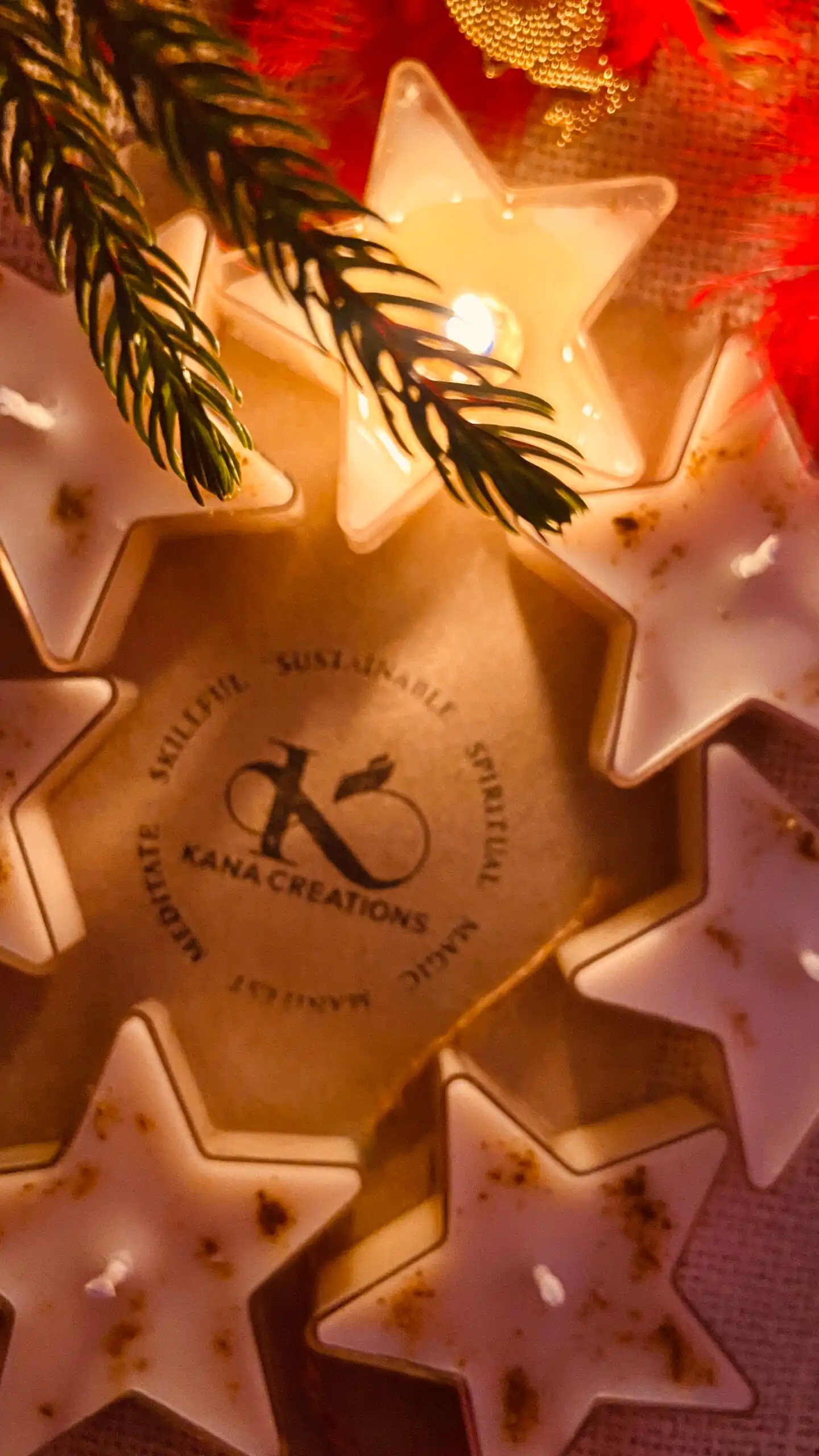 Away in Manger Star Soy T Light Candles - Image 3