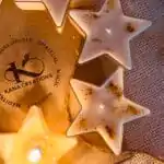 Away in Manger Star Soy T Light Candles