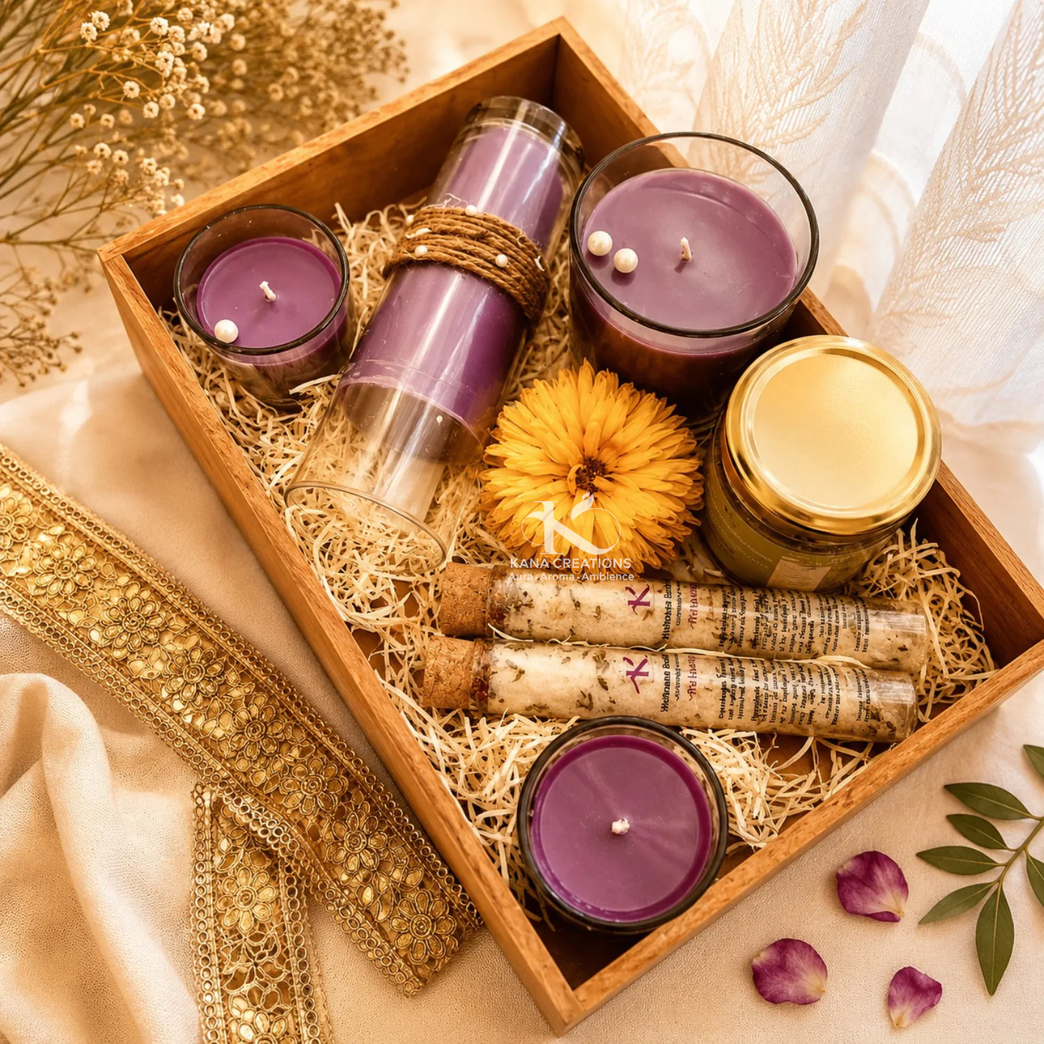 Graceful Lavender Gift Tray | Kana Creations