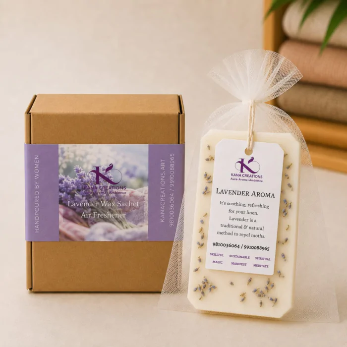 Lavender Soy Wax Sachet box Kana Creations