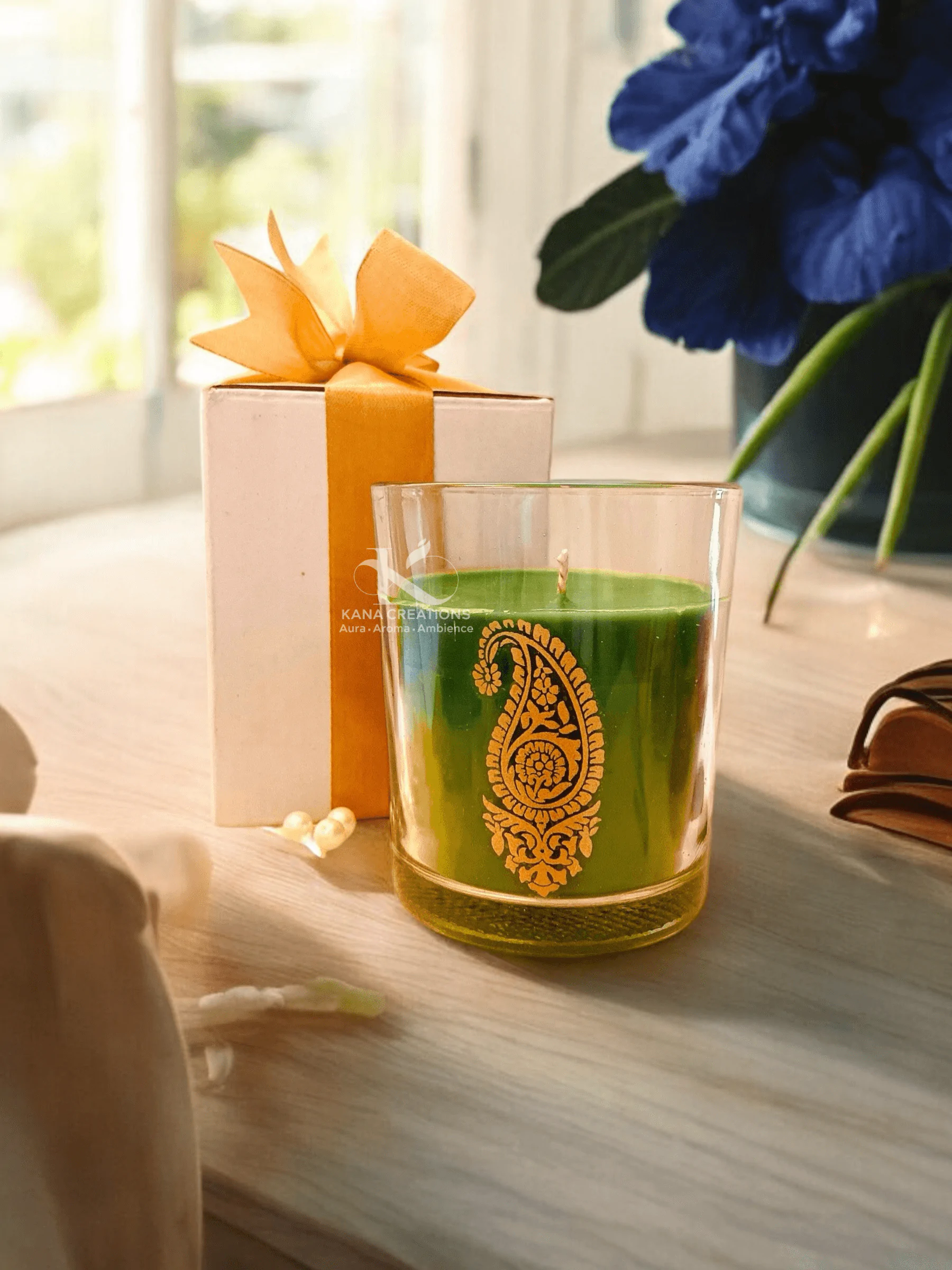 Lemongrass Ambi Motif Soy Candle_Kanacreations Lemongrass Ambi Motif Soy Candle_Kanacreations
