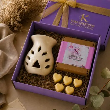 Matki T-light diffuser + Soy Wax melts gift box | Kana Creations