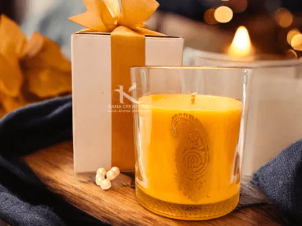 Mogra Ambi Motif Soy Candle_Kanacreations
