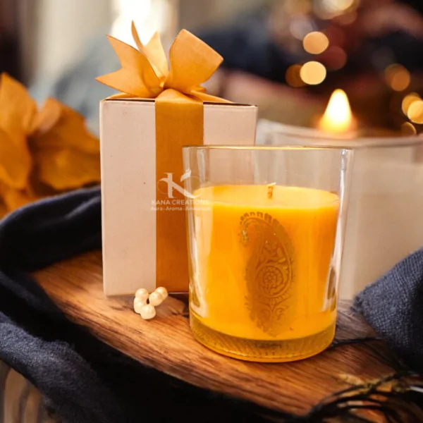 Mogra Ambi Motif Soy Candle_Kanacreations