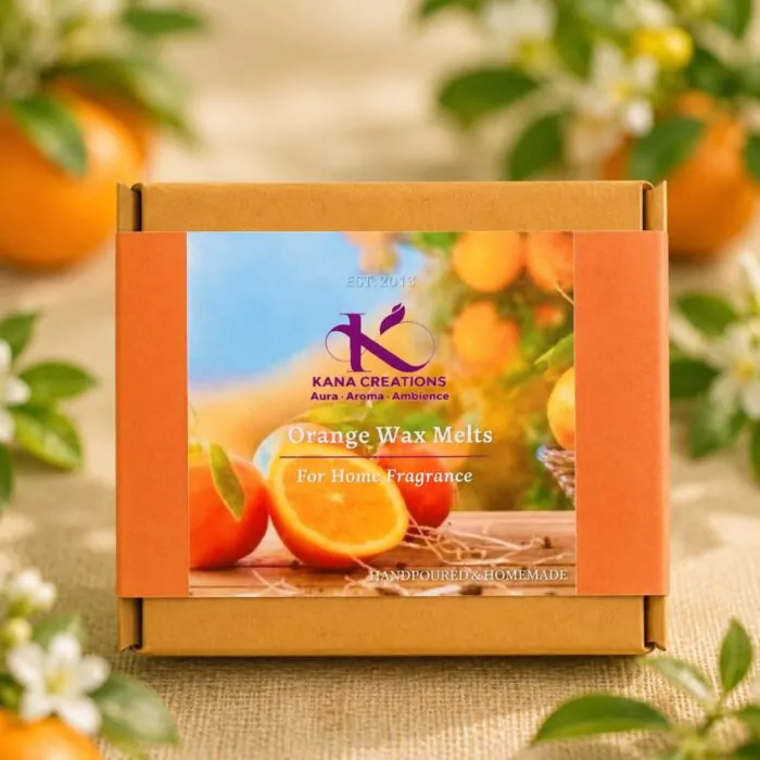 Orange Soy Wax Melts | 8 pieces | Kana Creations - Image 2