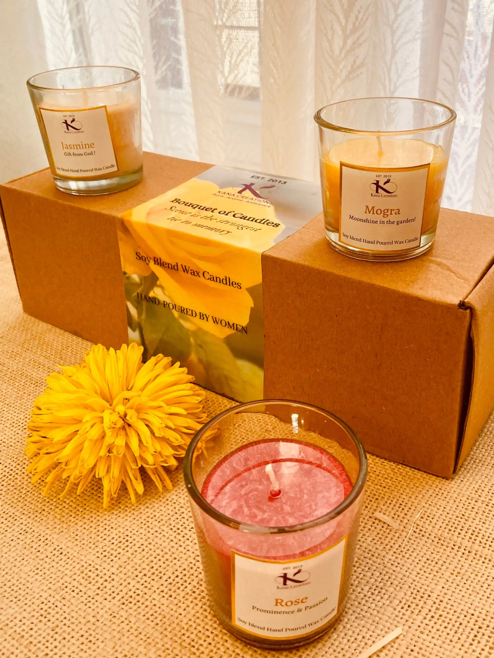 Bouquet of Soy candles_Kanacreations Bouquet of Soy candles_Kanacreations