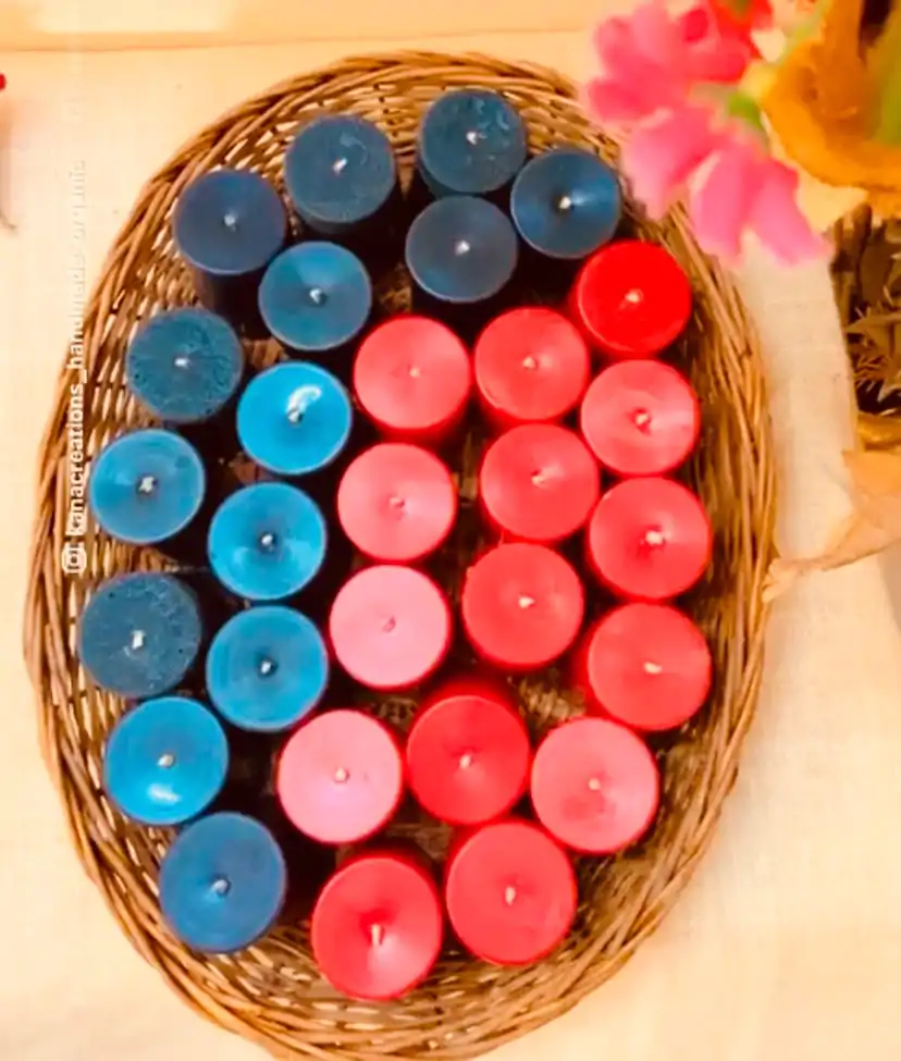 Color Therapy Pillar healing candle_kanacreations Color Therapy Pillar healing candle_kanacreations