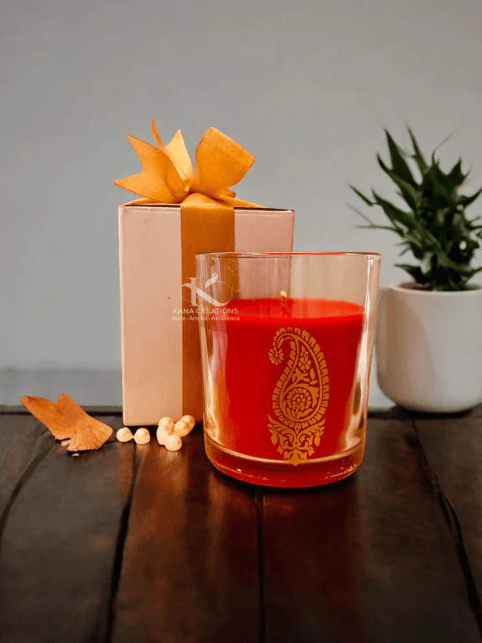 Rose Ambi Motif Soy Candle_Kanacreations