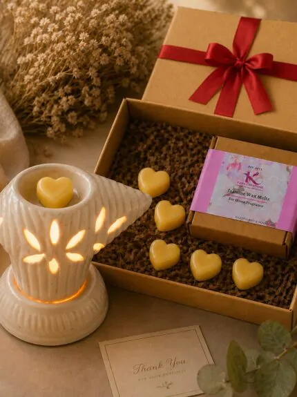 Shankh Electric Diffuser + Soy Wax melts gift box | Kana Creations
