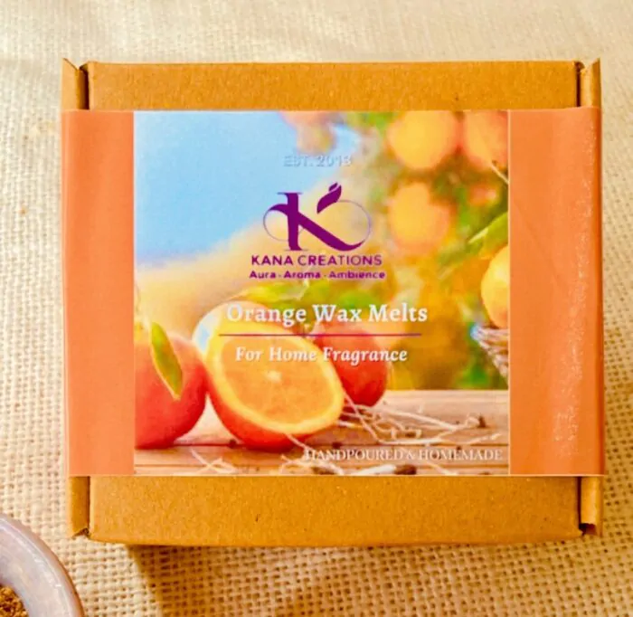 Orange Wax Melts_home fragrance_kanacreations