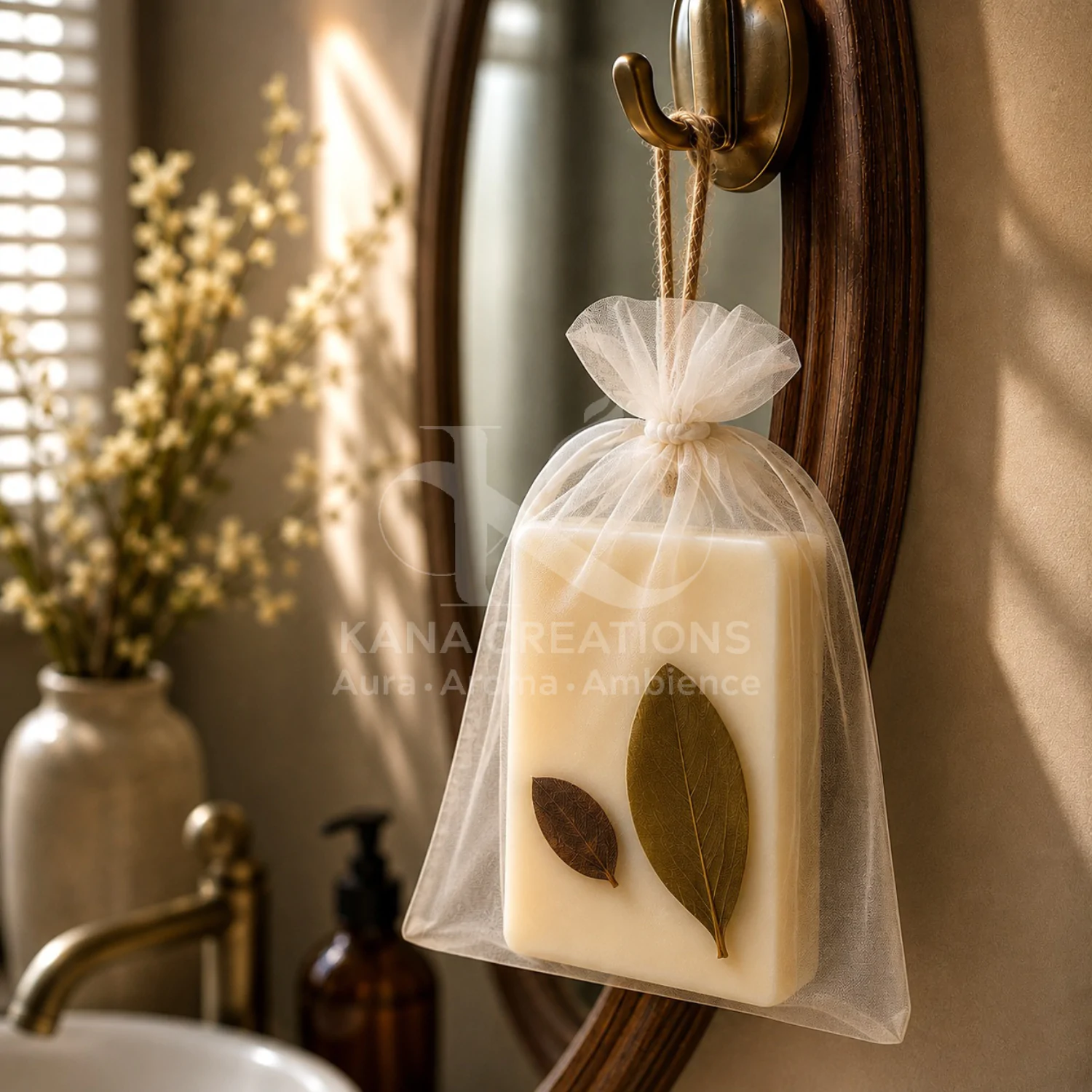 sage wax sachet tablet for wardrobes and bathrooms Kana Creations