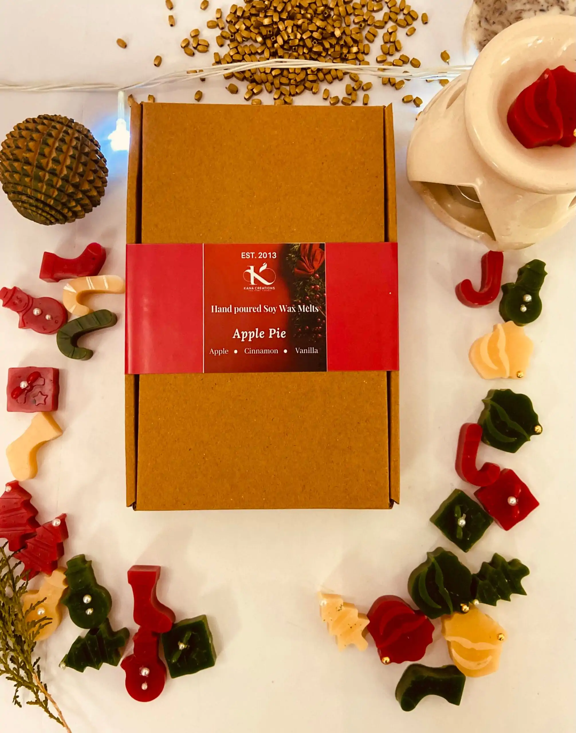 Christmas Apple pie soy wax melts_Kanacreations Christmas Apple pie soy wax melts_Kanacreations