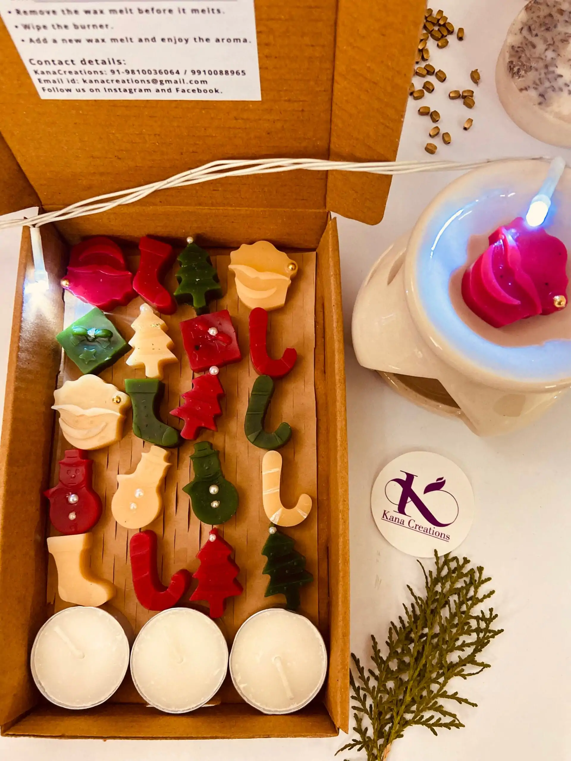 Christmas pumpkin spice soy wax melts_Kanacreations