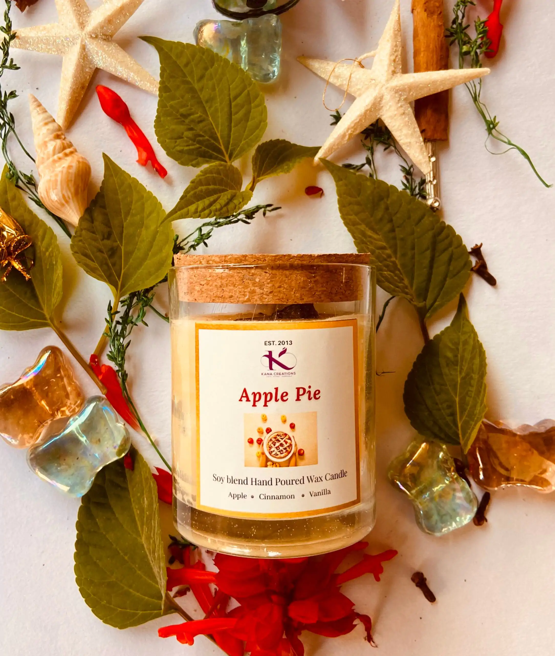 Christmas Apple pie soy candle_Kanacreations Christmas Apple pie soy candle_Kanacreations