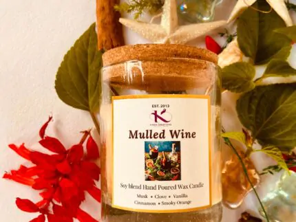 Christmas Mulled wine soy candle_Kanacreations