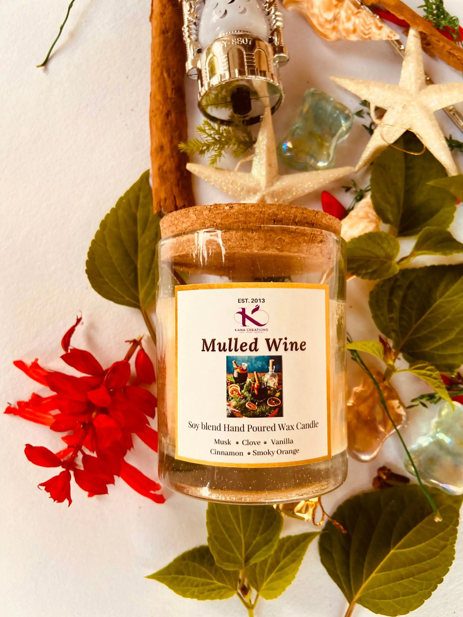 Christmas Mulled wine soy candle_Kanacreations