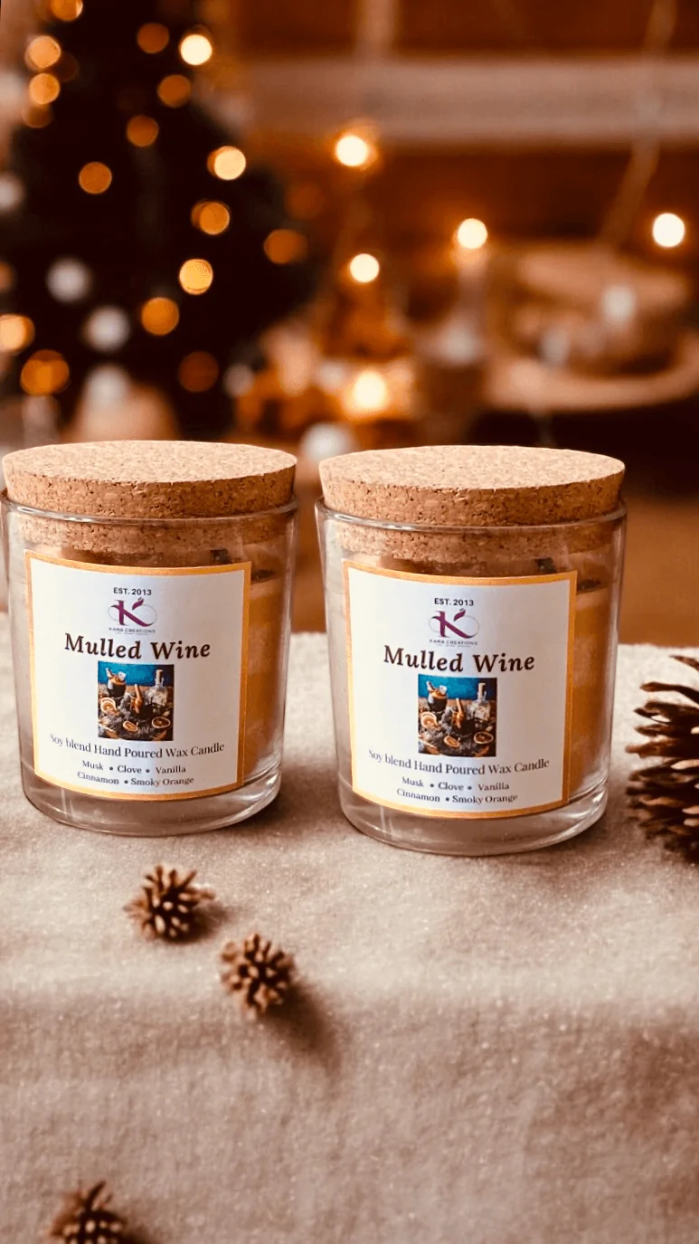 Mulled Wine Christmas Soy candle_Kanacreations