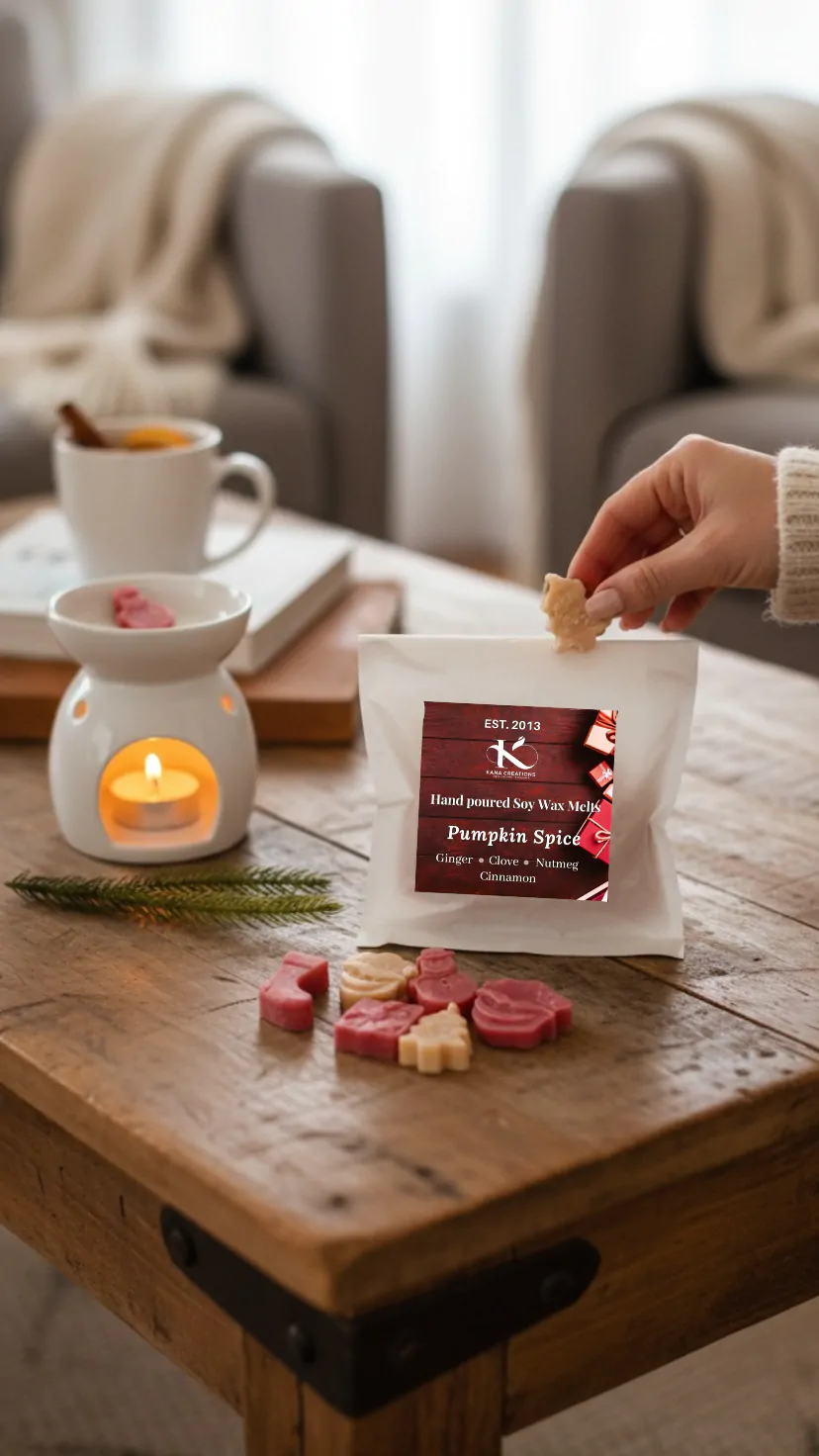 Pumpkin spice aroma soy wax melts