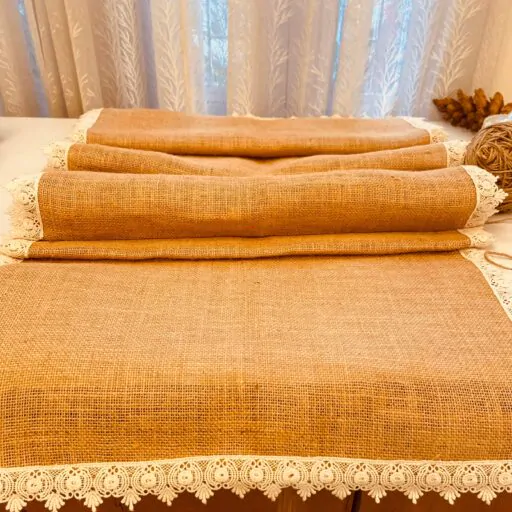 Handmade table Jute Runner by Kana Creations