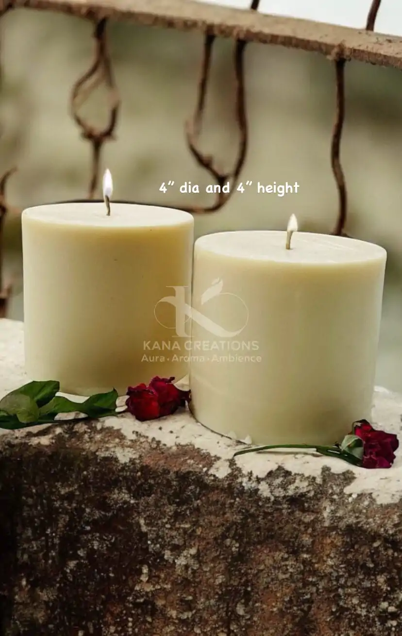 White Pillar Soy Candles_Kanacreations White Pillar Soy Candles_Kanacreations