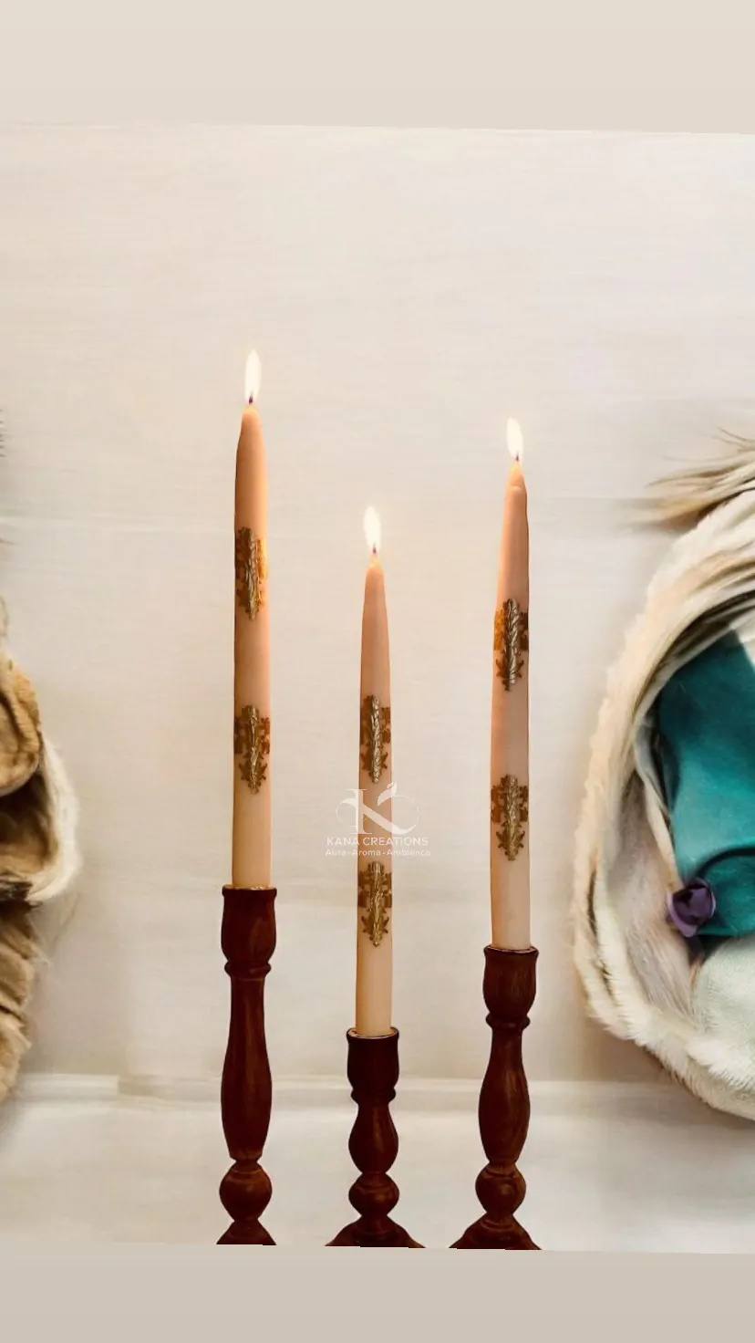 18th Century Taper Soy Candles_kanacreations