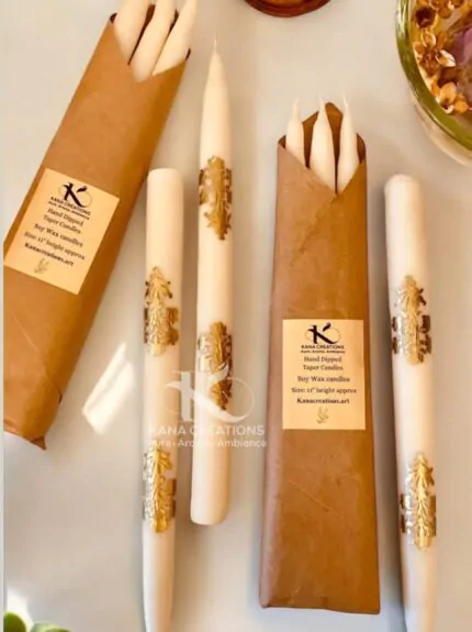 18th Century Taper Soy Candles_kanacreations