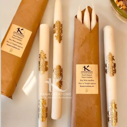 18th Century Taper Soy Candles_kanacreations