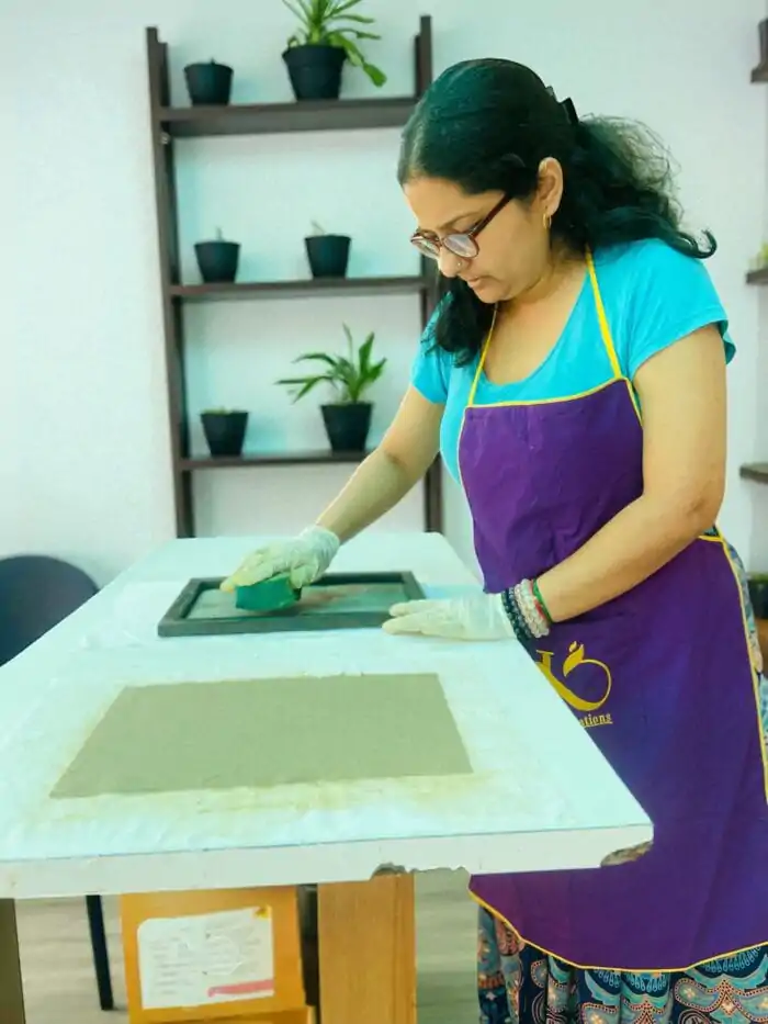 recycled handmade scented paper.
