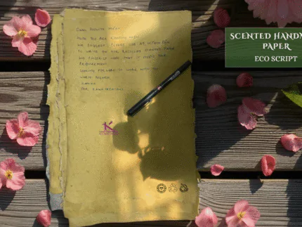 recycled scented handmade paper