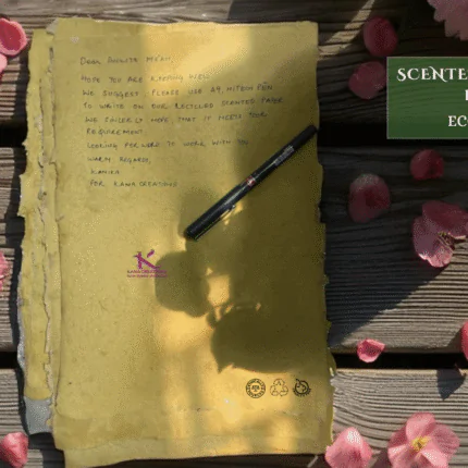 recycled scented handmade paper