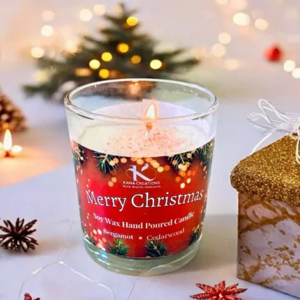 Merry Christmas soy candle_kanacreations