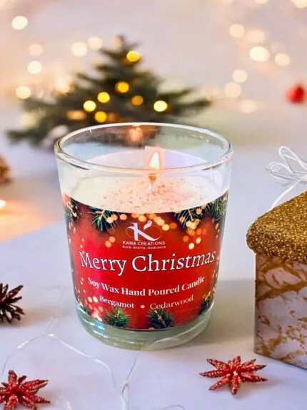 Merry Christmas soy candle_kanacreations