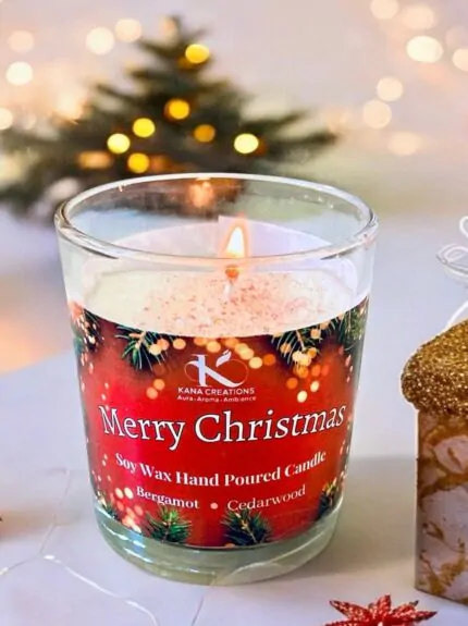 Merry Christmas soy candle_kanacreations
