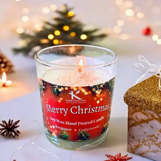 Merry Christmas soy candle_kanacreations