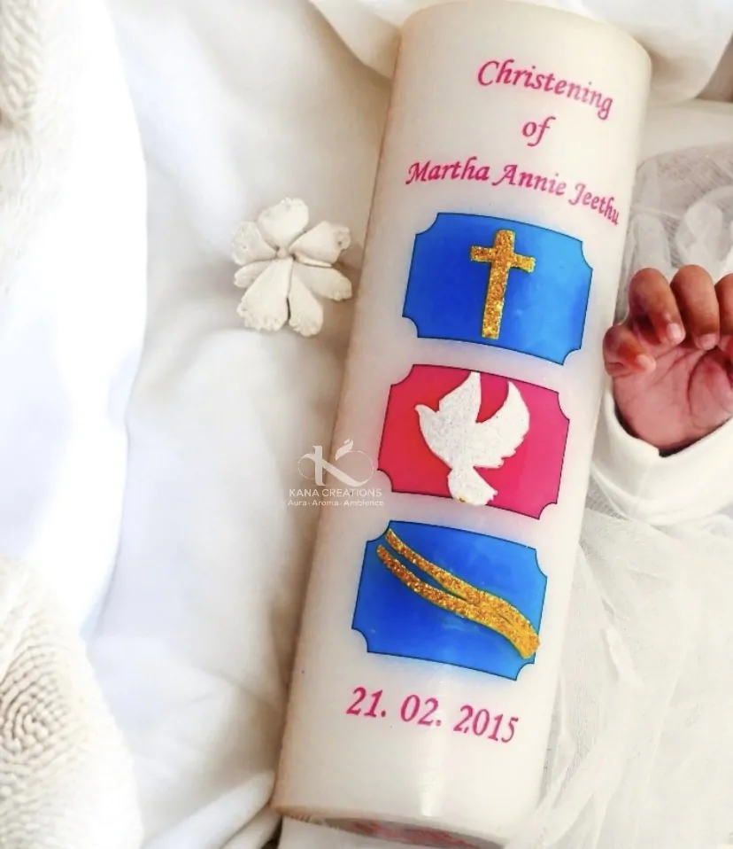 Baptism soy candle_Kanacreations Baptism soy candle_Kanacreations