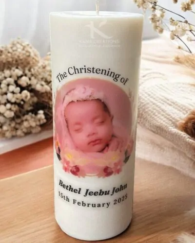 Baptism soy candle_Kanacreations