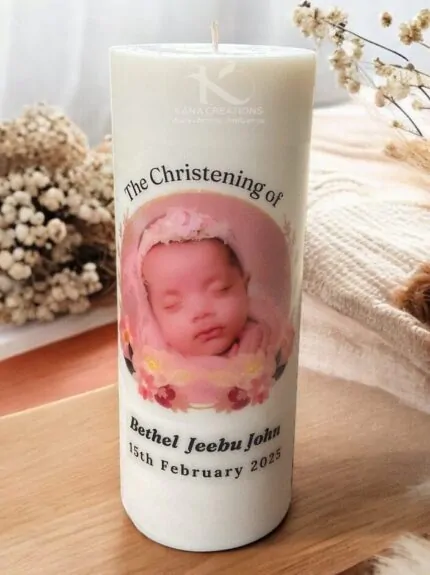 Baptism soy candle_Kanacreations