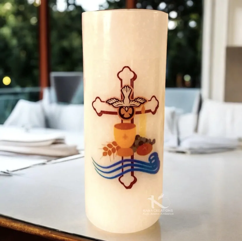 Baptism soy candle_Kanacreations Baptism soy candle_Kanacreations