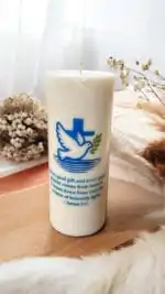Baptism soy candle_Kanacreations